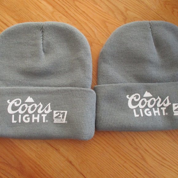 Coors Light - Two, New, Never worn Made to Chill toboggans - Picture 2 of 6